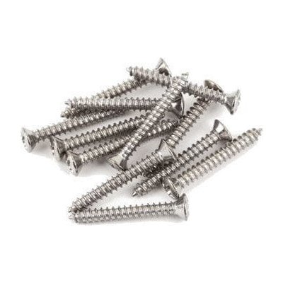 Fender Bass/Telecaster Bridge/Strap Button Mounting Screws Phillips-Head Stříbrná