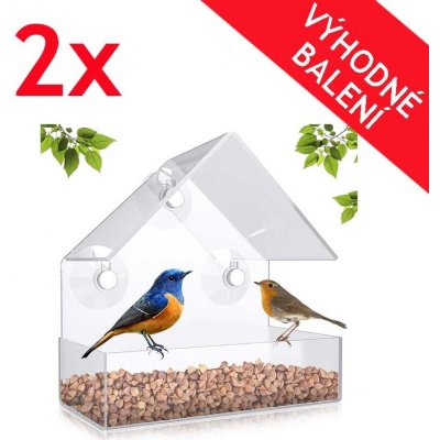 Deminas krmítko pro ptáky na okno a balkon DVOJBALENÍ – Zboží Dáma