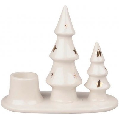 Anděl Přerov Svícen stromky porcelánový 12,5 x 10,5 x 6 cm – Hledejceny.cz