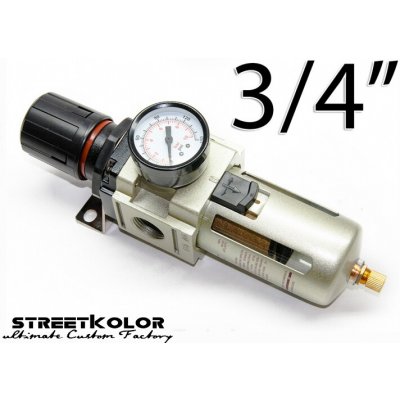 Regulátor tlaku s filtrem AW4000-06, vnitřní závit: 3/4", filtrace: 20 mikronů – Hledejceny.cz