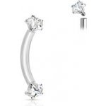 Šperky4U piercing do obočí hvězdičky OB0011-ST – Sleviste.cz