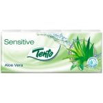 Tento sensitive papírové kapesníčky Aloe vera 3-vrstvé 10 x 10 ks – Zbozi.Blesk.cz