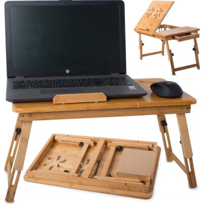 Verk Group Stůl na notebook bambusový podnos na postel pro notebook – Hledejceny.cz