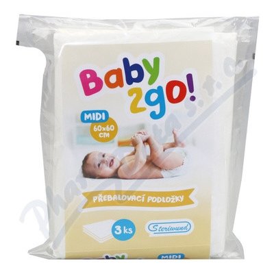 Přebal.podložka Baby2go! 60 x 60 cm/3 ks Steriwund