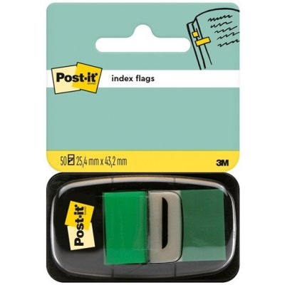 3M POSTIT Štítek, plastový, 50 kusů, 25 × 43 mm, 3M POST-IT, zelený 7000029856 – Hledejceny.cz