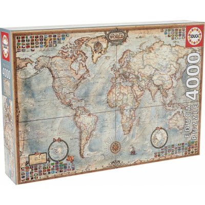 Educa The World Executive Map 4000 dílků – Zboží Dáma