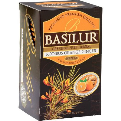 Basilur Rooibos Orange Ginger 25 x 1,5 g