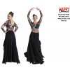 Dámské taneční sukně a dresy Sukně Happy Dance Flamenco EF383 černá