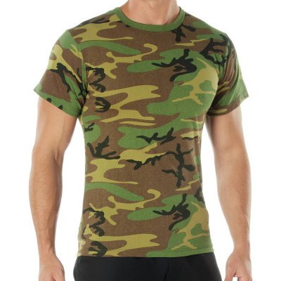 Tričko Rothco pánské Woodland Camo – Zboží Dáma
