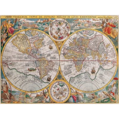 Ravensburger Mapa světa 1594 1500 dílků