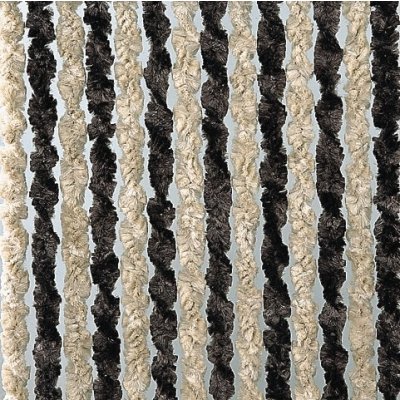 Dekorativní závěs proti hmyzu do dveří karavanu Brunner, 100 × 205 cm barva tmavě hnědá / béžová – Hledejceny.cz