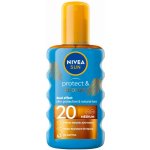 Nivea Sun Protect & Bronze olej na opalování spray podporující zhnědnutí SPF20 200 ml – Zbozi.Blesk.cz