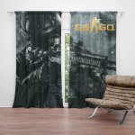 Sablio Závěs CS:GO Voják 1: 2ks 140x250cm – Hledejceny.cz
