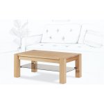 Wooded Denver Glass 110 x 65 x 53 cm dub – Zboží Mobilmania