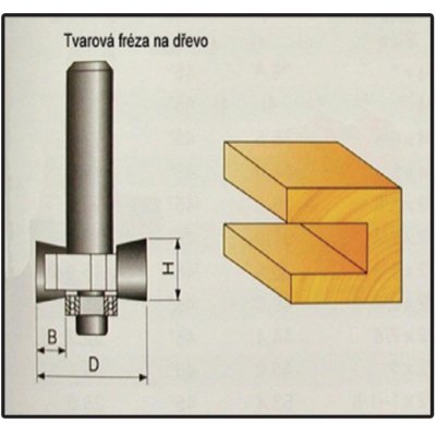 Tvarová fréza Stavtool P70306 do dřeva 9,4x10mm – Zboží Mobilmania