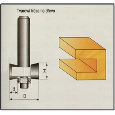 Tvarová fréza Stavtool P70306 do dřeva 9,4x10mm – Zbozi.Blesk.cz