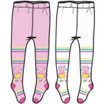 EplusM dívčí punčocháče Prasátko Peppa bílé šedě melírované – Zbozi.Blesk.cz