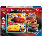 Ravensburger Disney Auta 3: Na závodech 3 x 49 dílků – Sleviste.cz