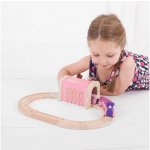 Bigjigs Vláčkodráha tunely Tunel růžový cihlový – Sleviste.cz
