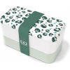 Svačinový box MonBento Svačinový bento box Original Green Leopard zelená