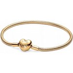 PANDORA pozlacený náramek se srdíčkovým zapínáním 563050C00 – Sleviste.cz