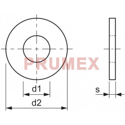 Podložka plochá DIN 125A M24 zinkovaná ocel 100HV (25x44x4) – Zbozi.Blesk.cz