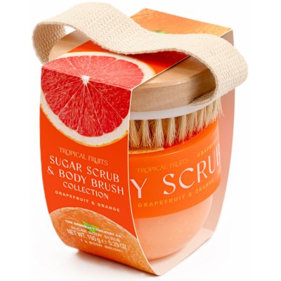 Somerset Toiletry Tropical Fruits – Grapefruit & Pomeranč Sada tělového peelingu 50 g – Zboží Dáma