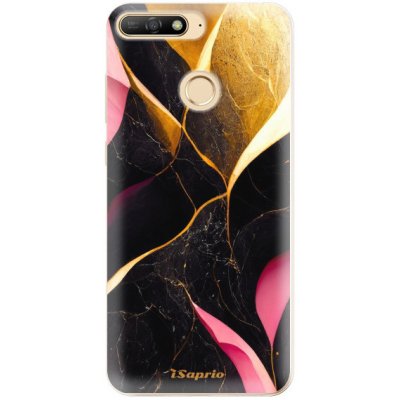 Pouzdro iSaprio - Gold Pink Marble - Huawei Y6 Prime 2018 – Zboží Mobilmania