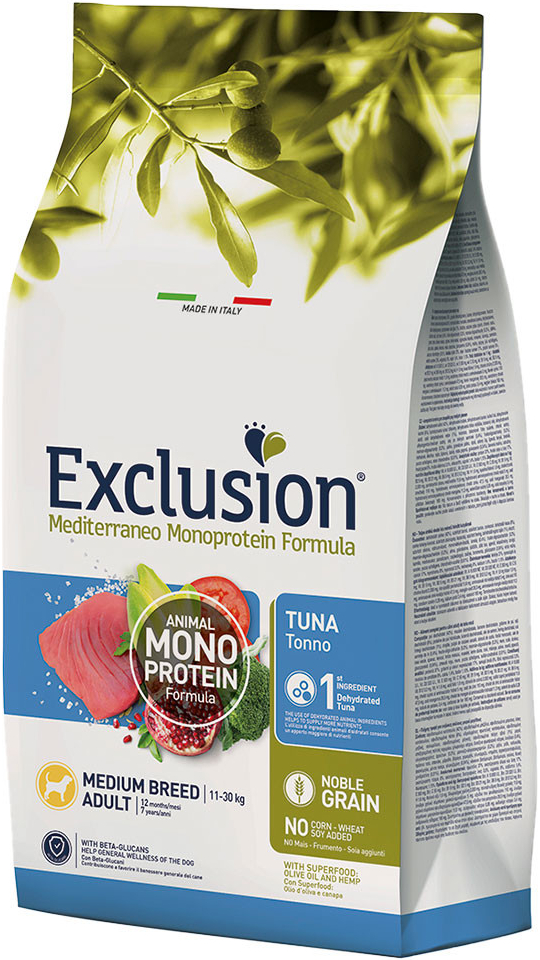 Exclusion Mediterraneo Adult Medium Tuna 12 kg