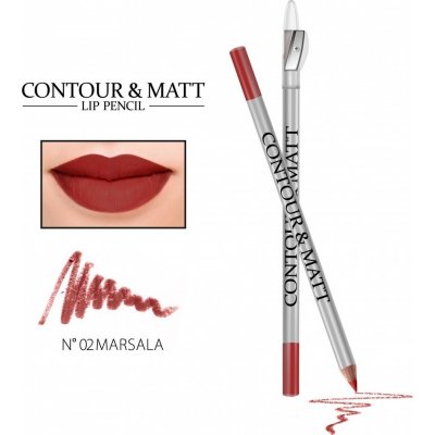 Revers Contour & Matt Lip Pencil konturovací Tužka na rty 02 Marsala 2 g – Zboží Dáma