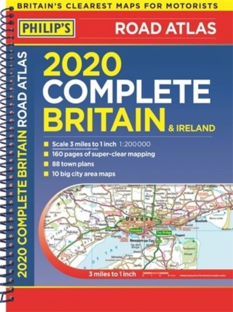 Philips 2020 Complete Road Atlas Britain and Ireland Srovnanicen.cz