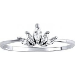 SILVEGO Stříbrný prsten Tiana s Brilliance Zirconia ve tvaru korunky DCC08003R