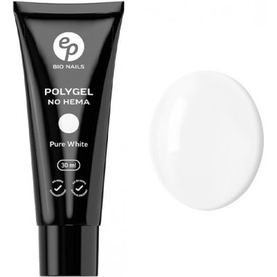 BIO nails Poly gel PURE WHITE No HEMA v tubě 30 ml – Zboží Dáma