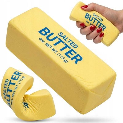 Squishy Butter antistresové máslo 13cm Antistresová stiskací hračka squishy butter délka 13cm – Hledejceny.cz