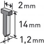 EXTOL PREMIUM hřebíky, 1000ks, 14mm, 2,0x0,52x1,2mm, 8852405 – Zbozi.Blesk.cz