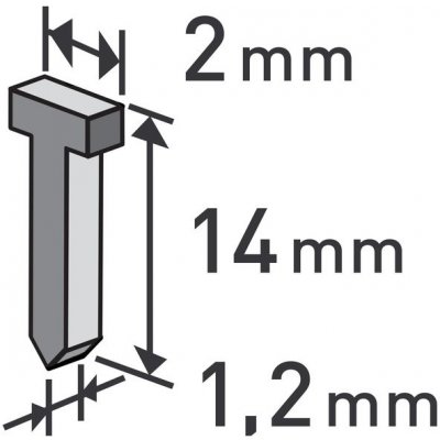 EXTOL PREMIUM hřebíky, 1000ks, 14mm, 2,0x0,52x1,2mm, 8852405 – Zbozi.Blesk.cz