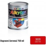 Alkyton hladký lesklý RAL 3020 dopravní červená 750 ml – Zboží Mobilmania