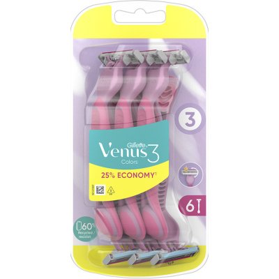Gillette Simply Venus 3 Pink 6 ks – Zboží Mobilmania