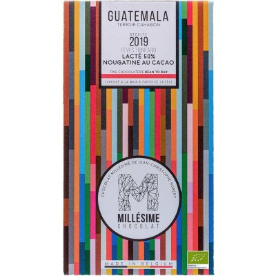 Millésime Chocolat Bio mléčná čokoláda s kakaovou náplní Guatemala 50 %, 70 g – Zboží Mobilmania