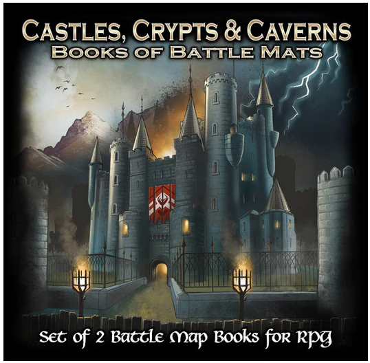 Castles Crypts and Caverns Books of Battle Mats