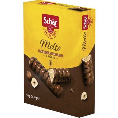 Schar MELTO oplatky s lískooříškovou náplní bez lepku 90 g – Zboží Dáma