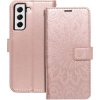 Pouzdro a kryt na mobilní telefon Samsung Pouzdro Forcell MEZZO Book Samsung Galaxy A32 LTE 4G mandala rose zlaté