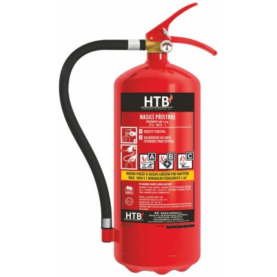 HTB hasící přístroj práškový 6kg (P6F/MP) Revizní zpráva, držák pro HP