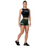 Nebbia Classic Hero šortky s vysokým pasem 582 dark green – Zboží Dáma