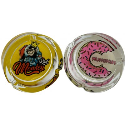 Monkey King skleněný popelník náhodná barva – Zboží Mobilmania