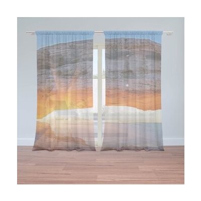 Sablio Záclony Příroda 2: 2ks 150x250cm – Hledejceny.cz