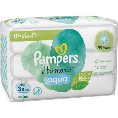 Pampers Aqua Harmonie dětské čisticí ubrousky 3 x 48 ks – Hledejceny.cz