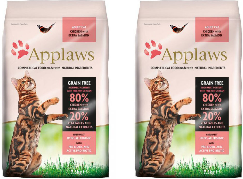 Applaws cat Adult kuře losos 2 x 7,5 kg