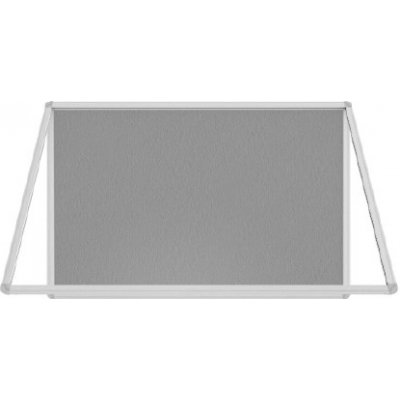 Allboards SC129FS Textilní vitrína v hliníkovém rámu 120 x 90 cm šedá – Zboží Dáma