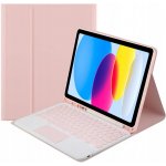 Strado Case s touchpad klávesnicí Apple iPad 10.9 22 TPIP22 růžový univerzální – Zboží Živě